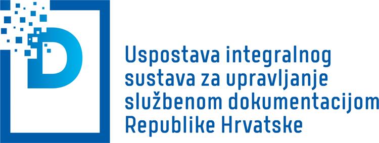 Logo projekta Uspostava integralnog sustava za upravljanje službenom dokumentacijom Republike Hrvatske